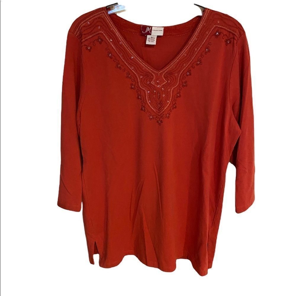 JM Collection Woman’s Embroidered Top
